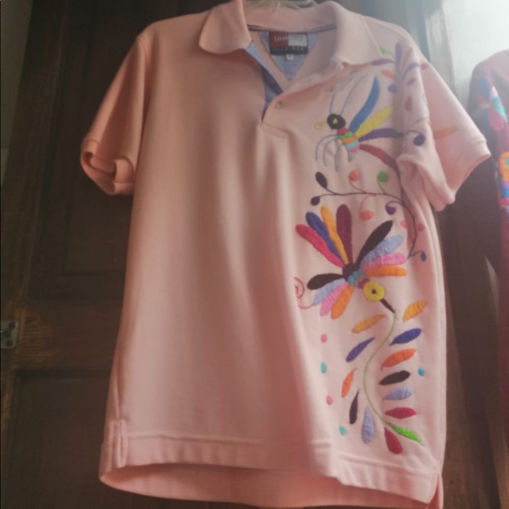 Mexican Polo shirt hand embroidered NWOT